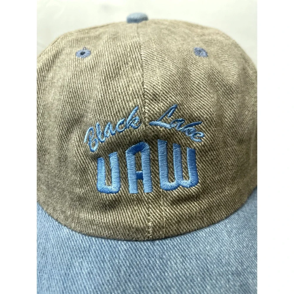 UNITED AUTO WORKERS UAW Hat Cap Blacklake Strapback adjustable snapback cap‎ USA